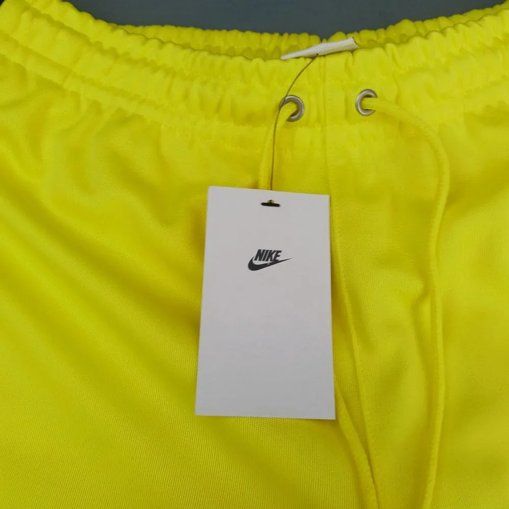 Nike Air Jogger Poly Knit Bottoms Yellow Strike Mens Running Pants DQ4218 765